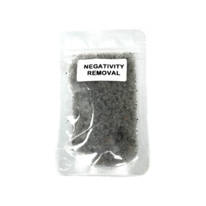 Shreyshti Ritual Bath Salt Negativity Removal, 50g stand able pouch, a combination of salts, fragrances and herbs for space clearing and cleansing, anoint candles and cleansing tools or crystals